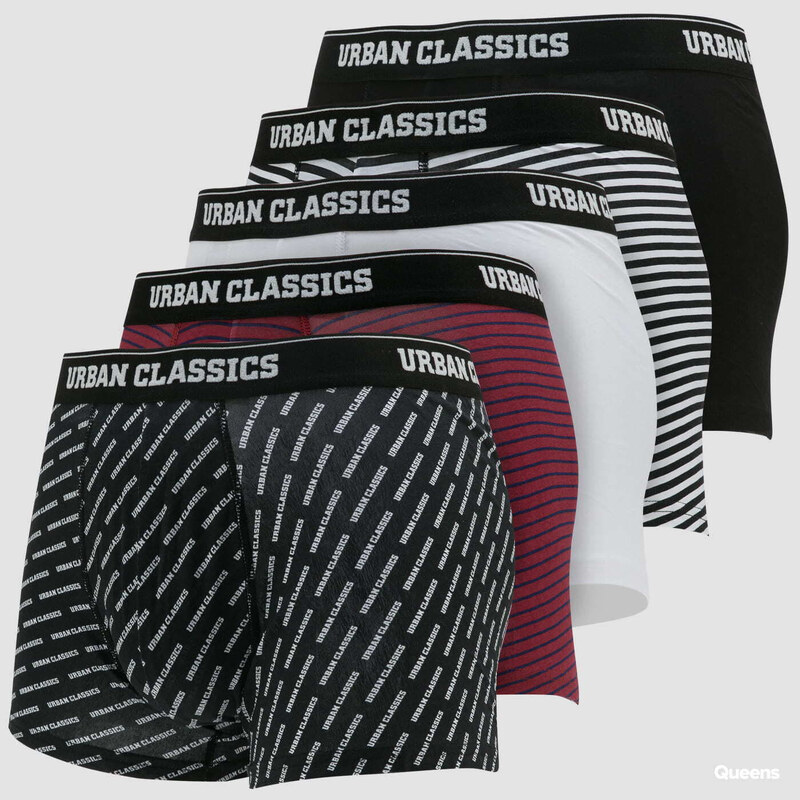 Boxerky Urban Classics Boxer Shorts 5-Pack Black/ White/ Red/ Navy/ 47097646