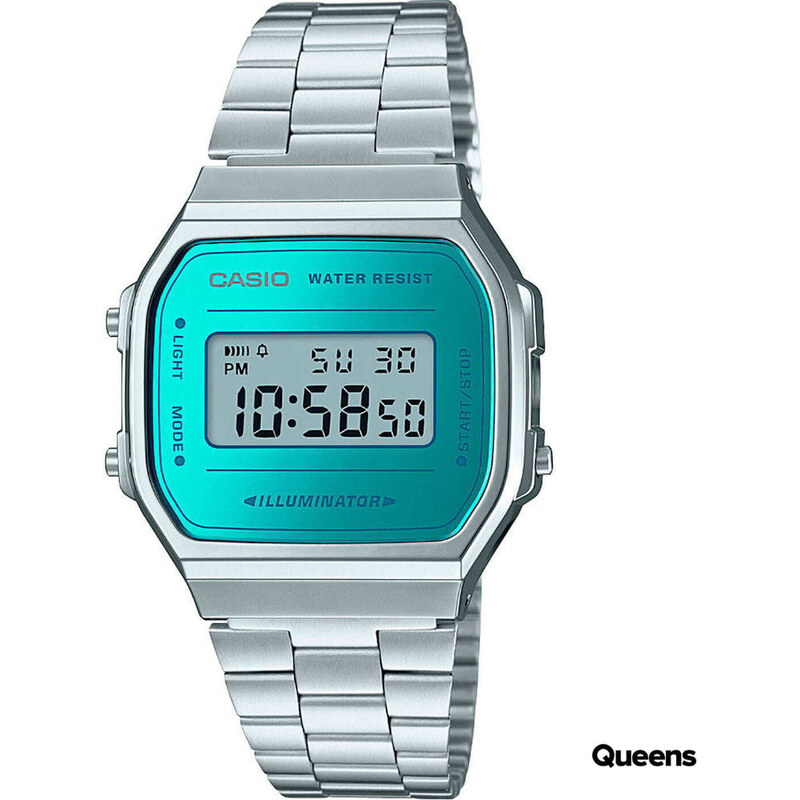 Hodinky Casio A 168WEM-2EF Silver/ Turquoise Universal 47092655