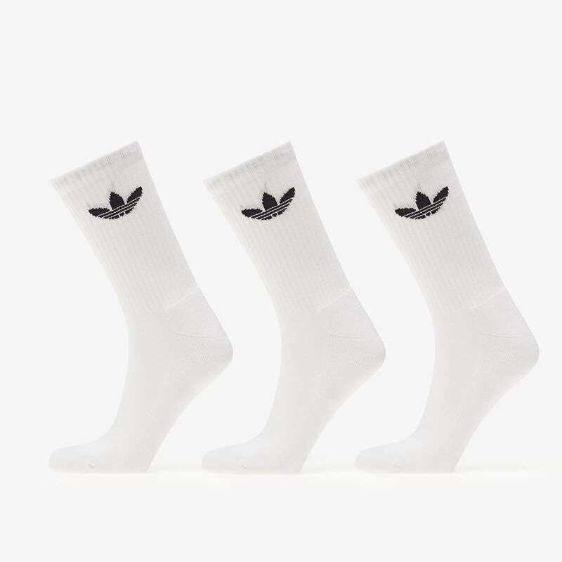 adidas Originals Trefoil Cushion Crew Socks 3-Pack White L 54992488
