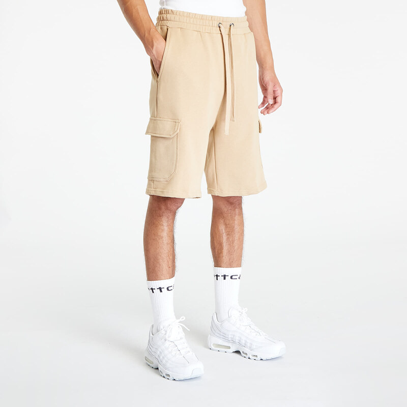 Šortky Urban Classics Organic Cargo Sweatshorts Union Beige S 54984403