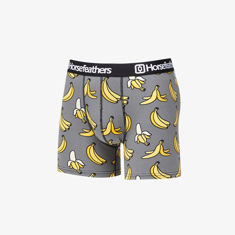 Boxerky Horsefeathers Sidney Boxer Shorts Grey/ Bananas Print L 67891392