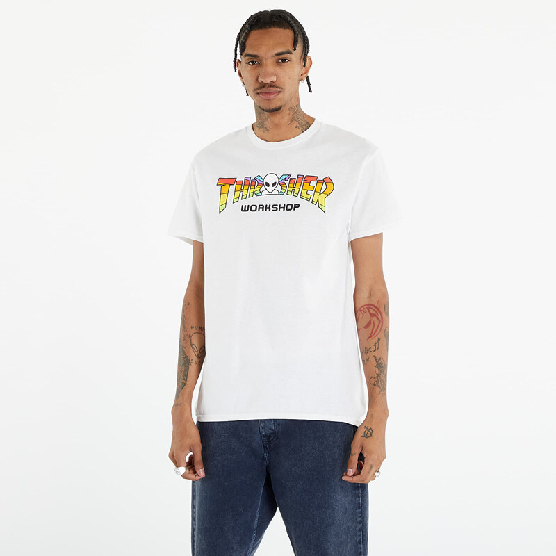 Pánske tričko Thrasher x AWS Spectrum T-shirt White