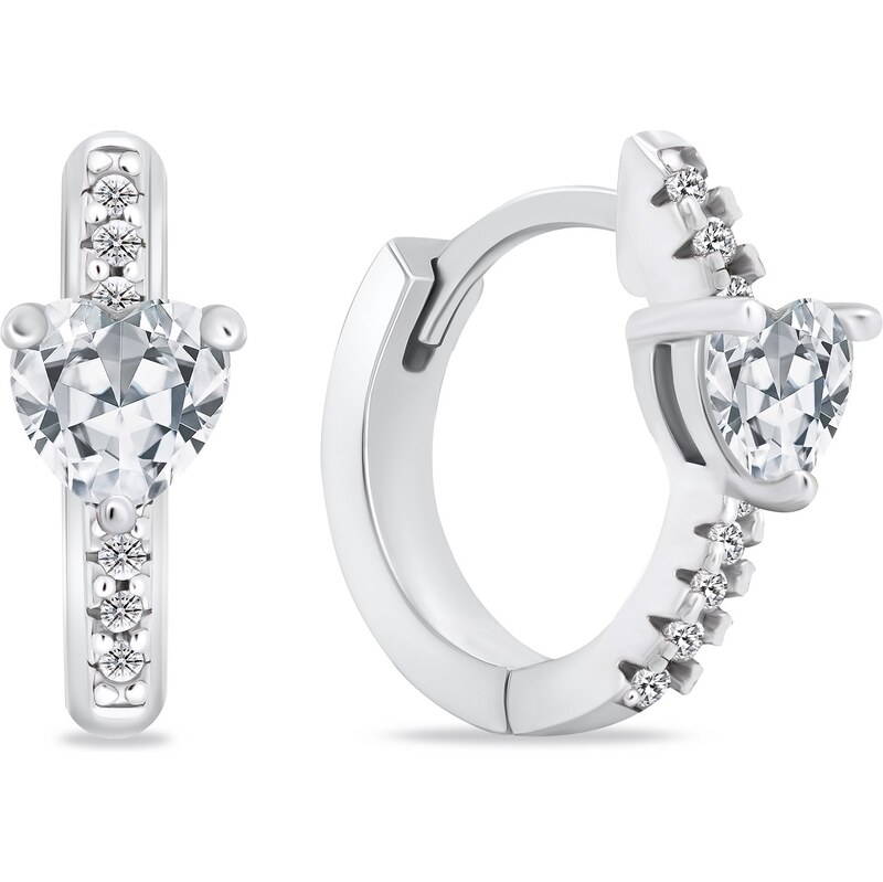 Brilio Silver Nežné strieborné náušnice kruhy EA949W 66653966