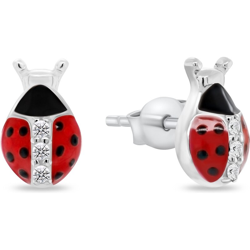 Brilio Silver Slušivé strieborné náušnice Lienky EA951W 66579277