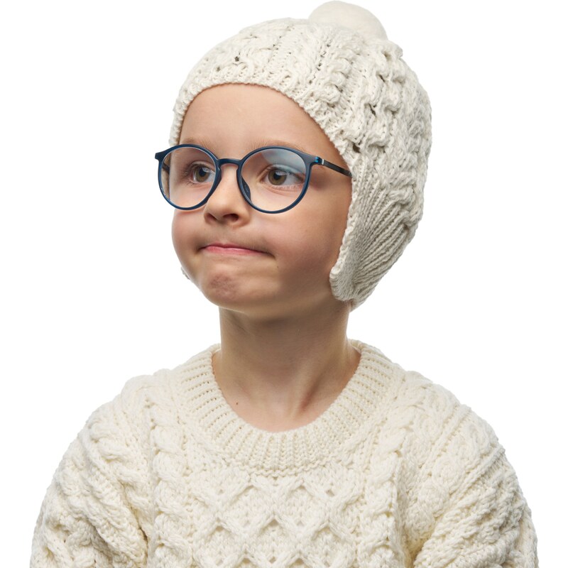 Detská vlnená čiapka Vlnka V40 prírodná 50220576