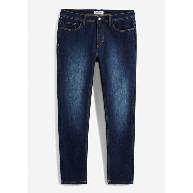 bonprix Regular Fit strečové termo džínsy, rovné, teplá podšívka, 47086573