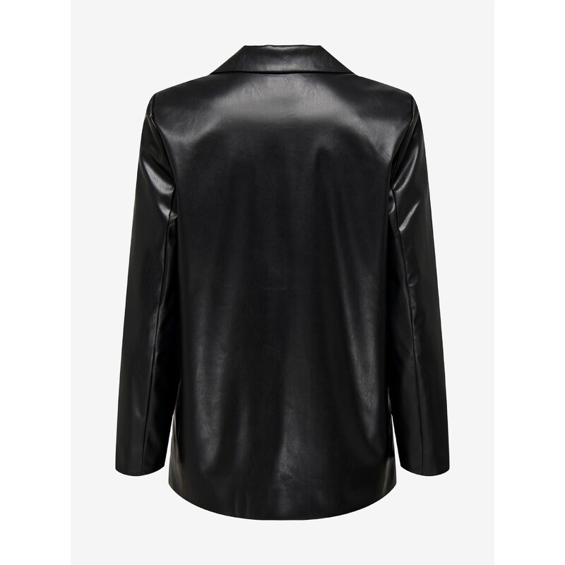 Black women's faux leather jacket JDY Fox - Women