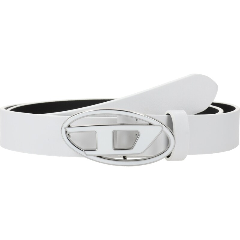 DIESEL Opasky B-1DR 25 strieborná / biela 65292364