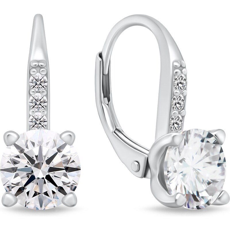 Brilio Silver Trblietavé strieborné náušnice so zirkónmi EA943W 66585300