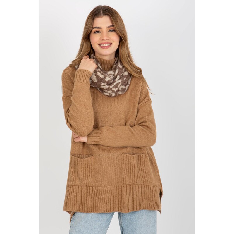 MladaModa Hrejivý dámsky komín so vzorom pantera model 3144 farba 47169089