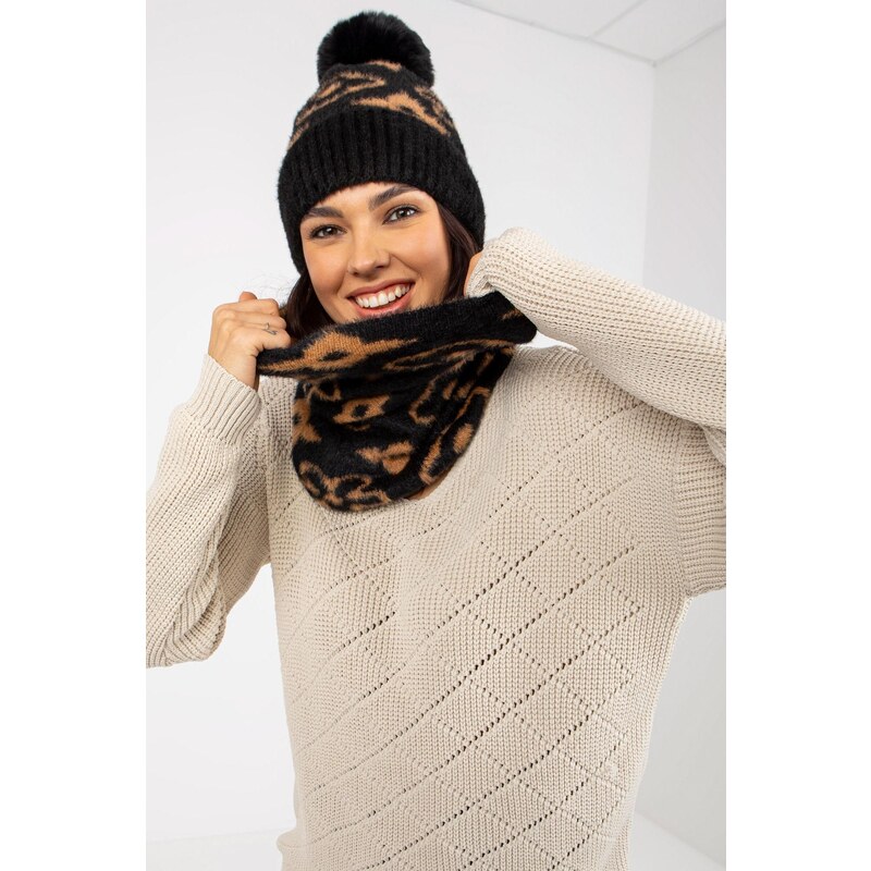 MladaModa Hrejivý dámsky komín model 33187 čierny 47169106