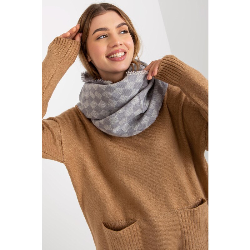 MladaModa Dámsky komín model 50110 tmavošedý+svetlošedý 47169126