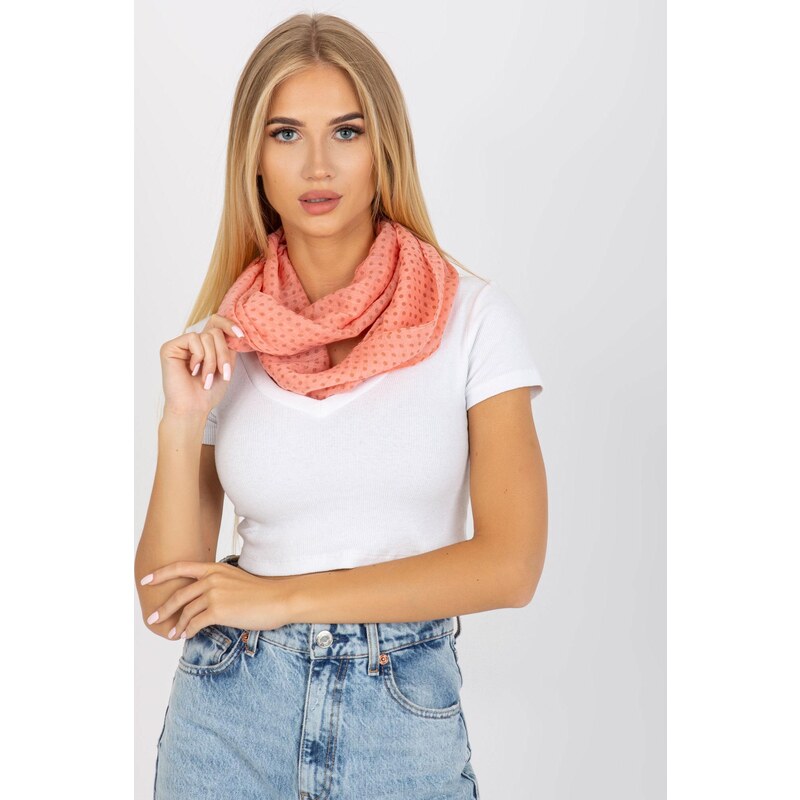 MladaModa Viskózová komínová šatka model 48181 koralová 47169171