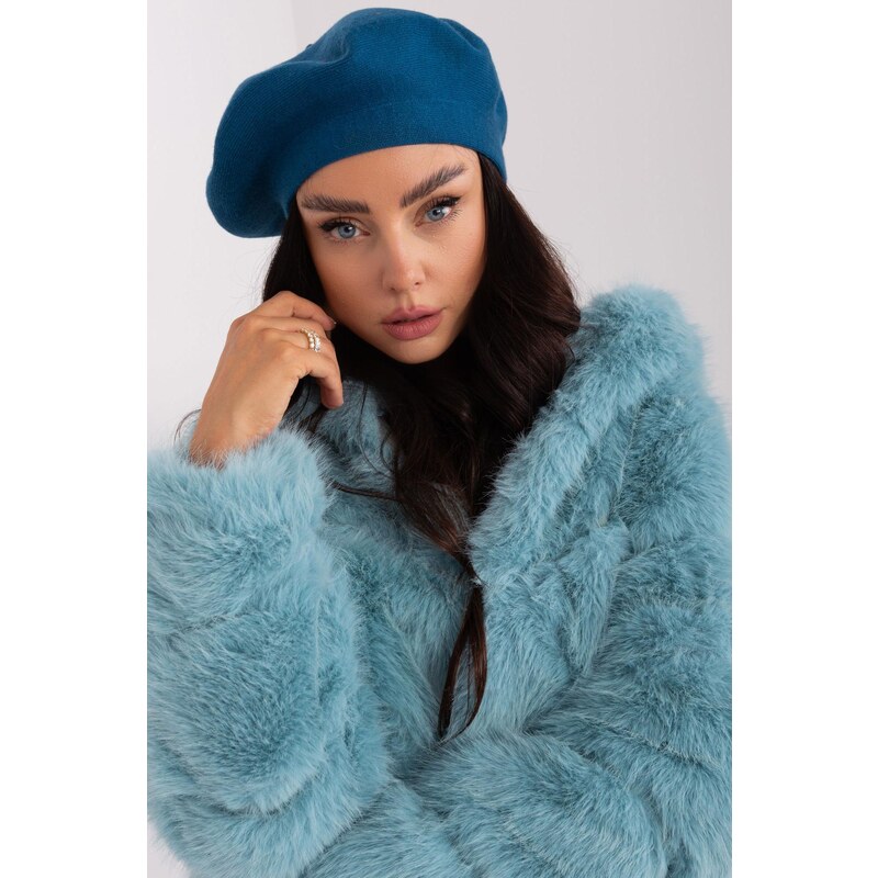 MladaModa Dámska čiapka baretka model 30582 tmavá tyrkysová 47169284