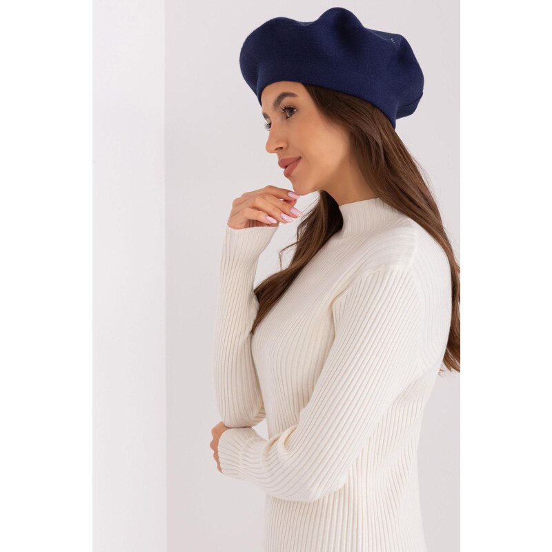 MladaModa Dámska čiapka baretka model 30582 námornícka modrá 47169287