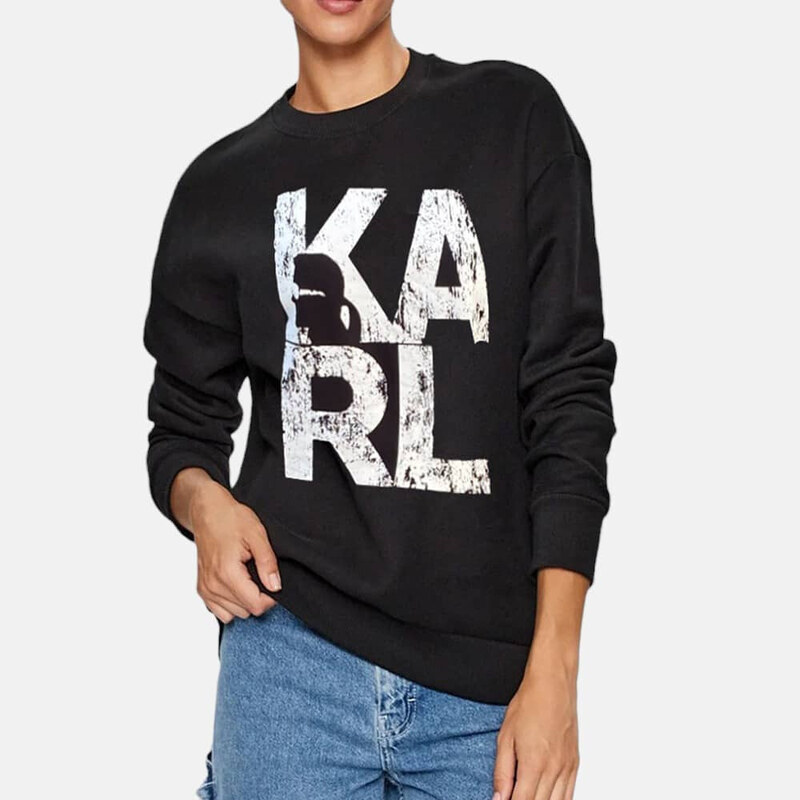 Dámská černá mikina Karl Lagerfeld 55615 47198208