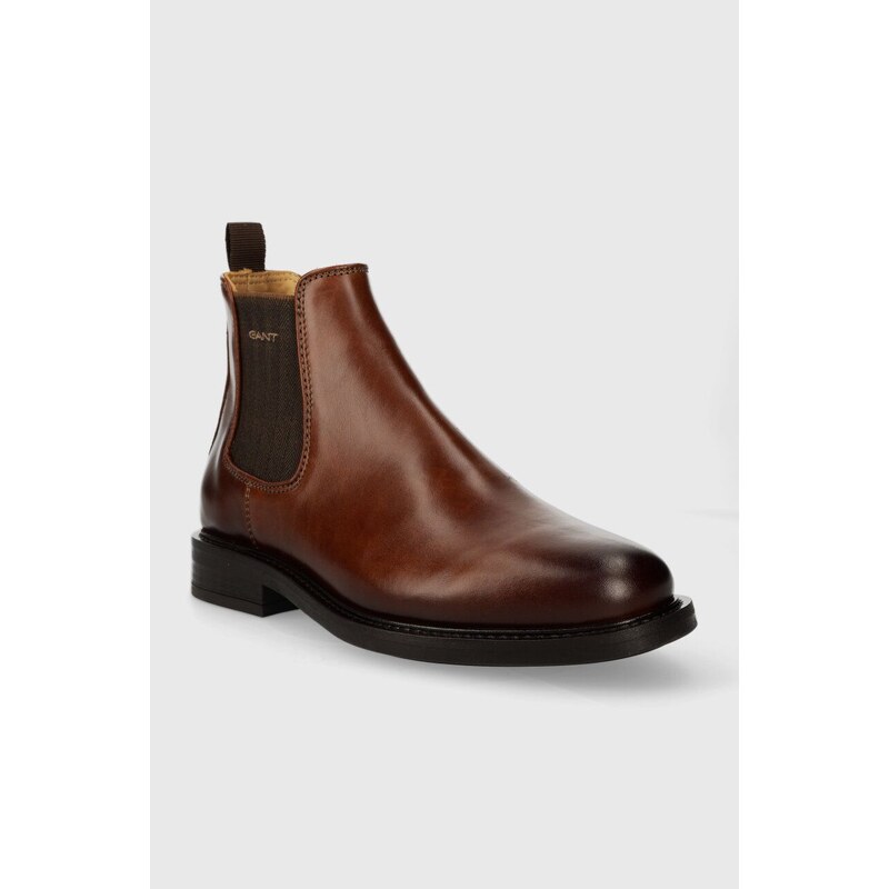 Kožené topánky chelsea Gant St Fairkon pánske, hnedá farba, 27651432.G45
