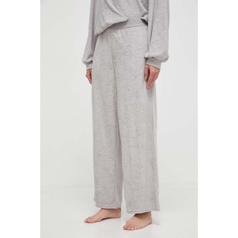Nohavice Calvin Klein Underwear šedá farba, jednofarebné
