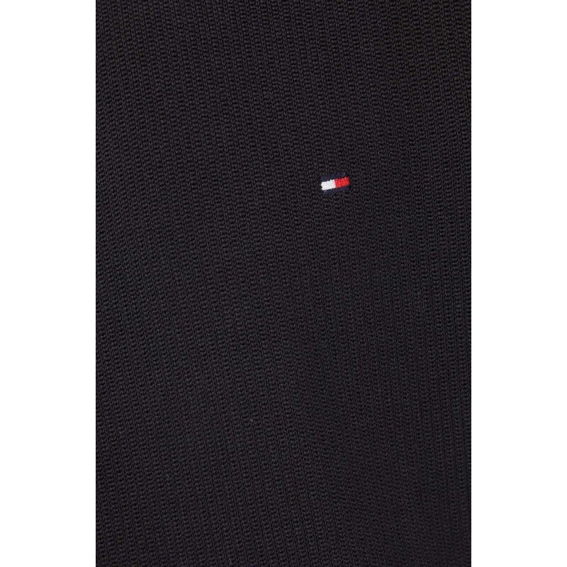 Bavlnený sveter Tommy Hilfiger čierna farba, tenký, MW0MW33511
