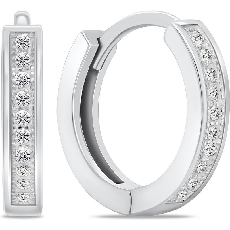 Brilio Silver Nadčasové strieborné kruhy so zirkónmi EA940W 66592941