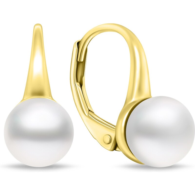 Brilio Silver Pozlátené perlové náušnice EA938Y 66586623