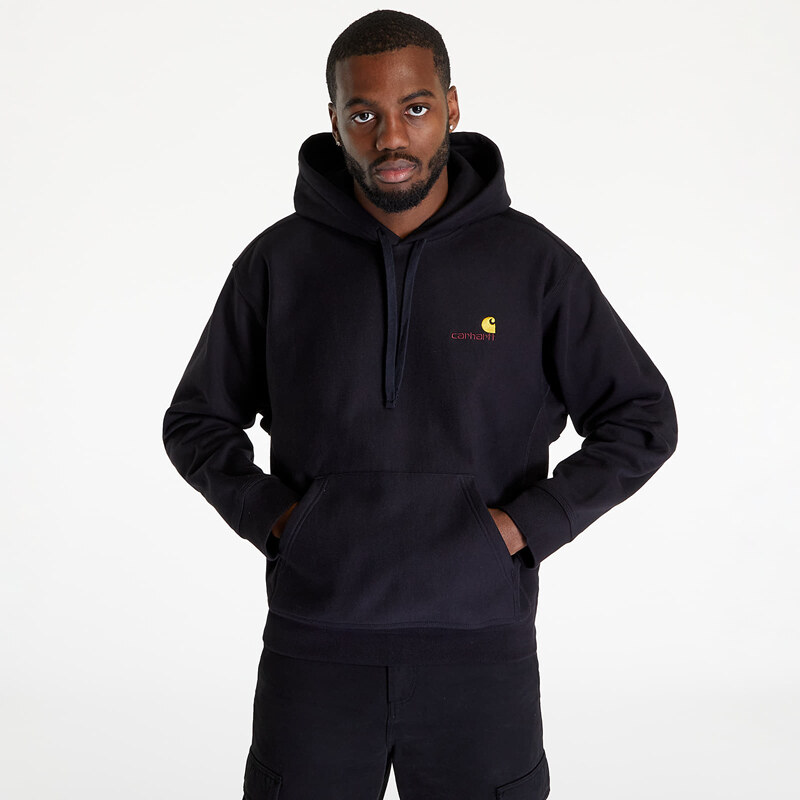 Mikina Carhartt WIP Hooded American Script Sweat Black M 54984524