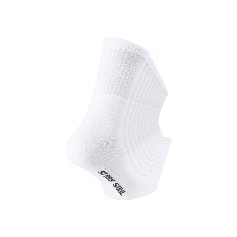 Stark Soul Retro Look Perfektné Pánske Tenisové Ponožky 3 páry biele Biela 39 - 42