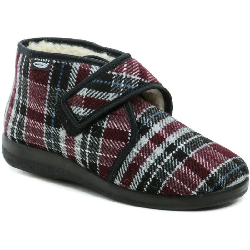 Rogallo 4372-015 káro dámske zimné papuče 47208087