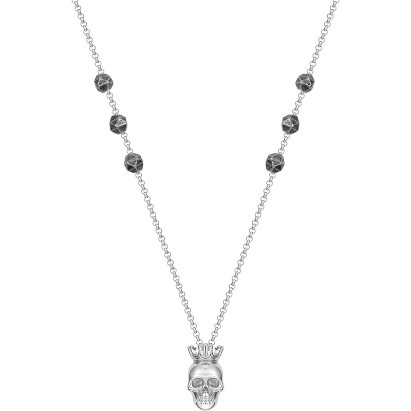 Police Luxusný oceľový náhrdelník s lebkou Rock Rebel PEAGN0001001 66594134