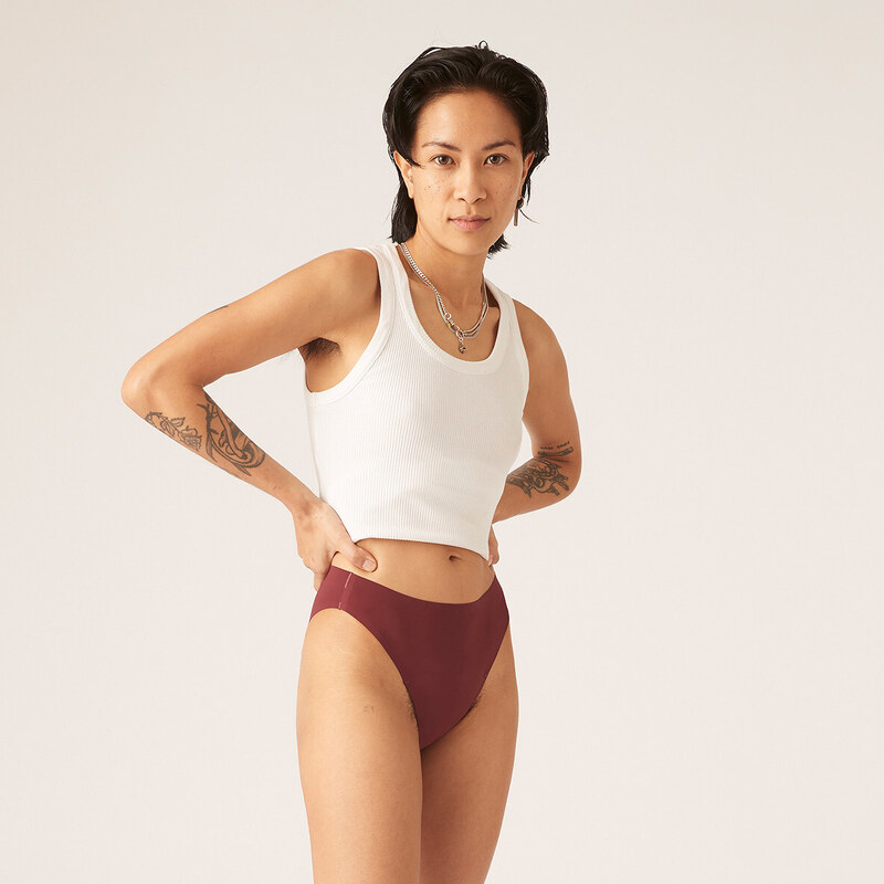 Menštruačné nohavičky Modibodi Seamfree Hi-Leg Cheeky Moderate-Heavy 51038351