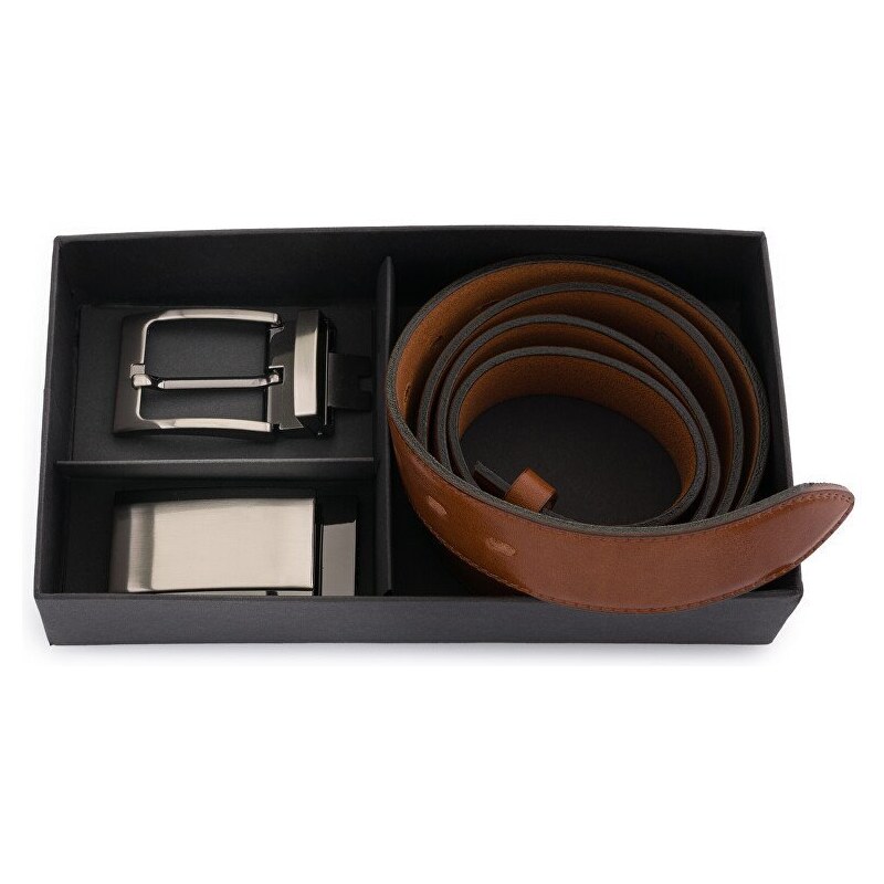 Penny Belts Pánsky darčekový set opasku hnedý 66338377