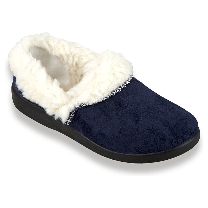 MJARTAN - Modré papuče z ovčej vlny