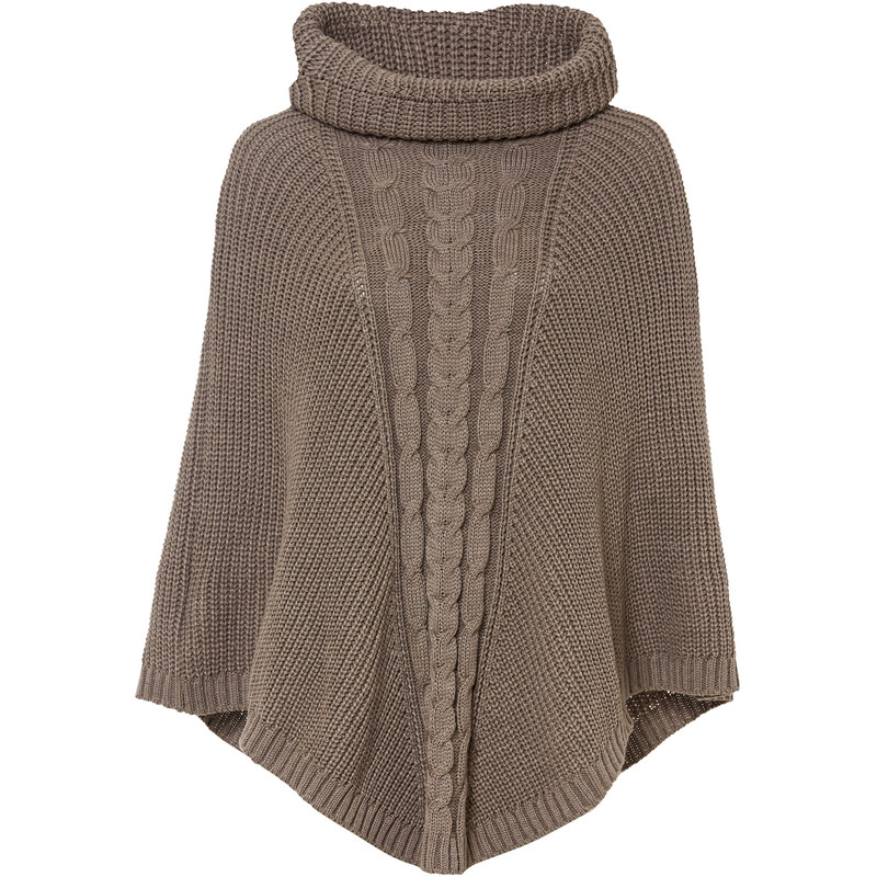 bonprix Pončo, farba hnedá 46552473