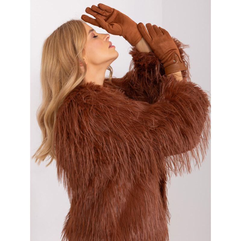 Wool Fashion Italia Gloves-AT-RK-239507.53P-light brown 64688753