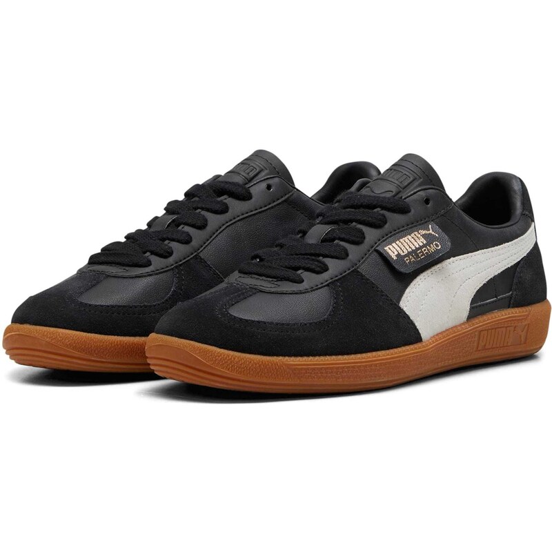 PUMA Nízke tenisky Palermo zlatá / čierna / biela 48100571