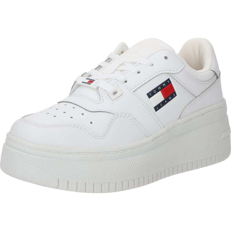 Tommy Jeans Nízke tenisky Retro Basket Ess tmavomodrá / červená / 47240833