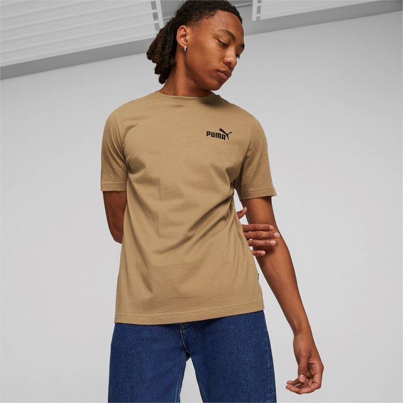 Puma ESS ELEVATED Embroidered Tee beige 47242222