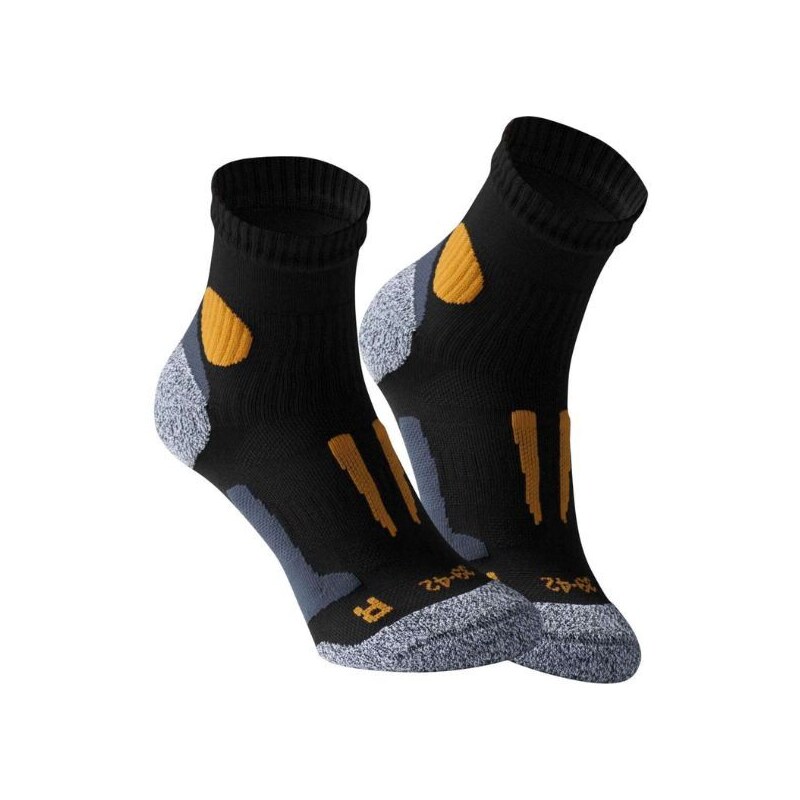 Stark Soul Bežecké Ponožky so špeciálnou výplňou 2 páry čierne oranžové Čierna 35 - 38