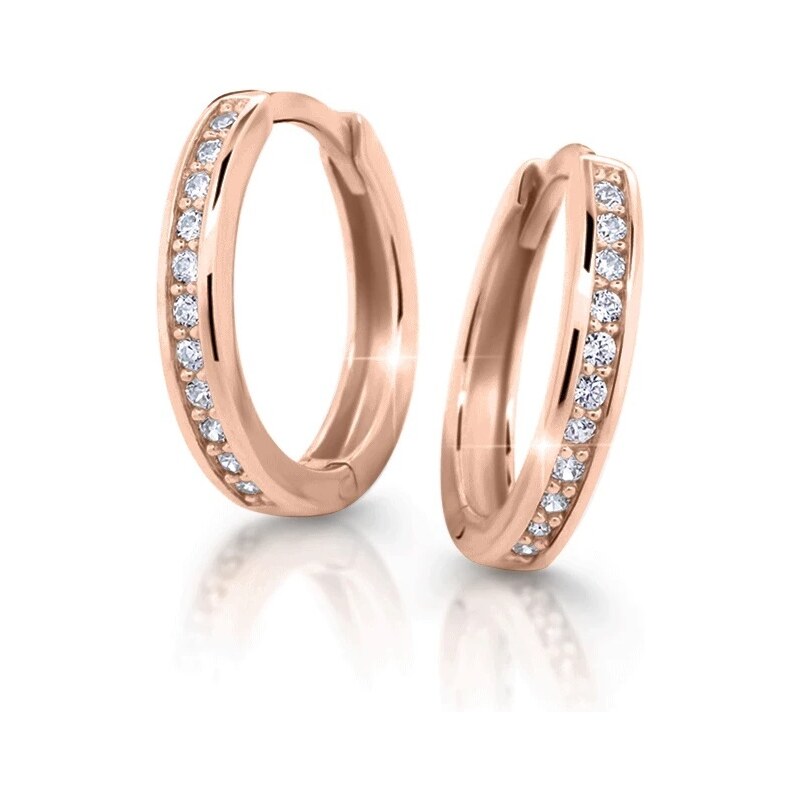 Cutie Jewellery Nadčasové kruhové náušnice so zirkónmi C3344-80-10-X-4 66587713