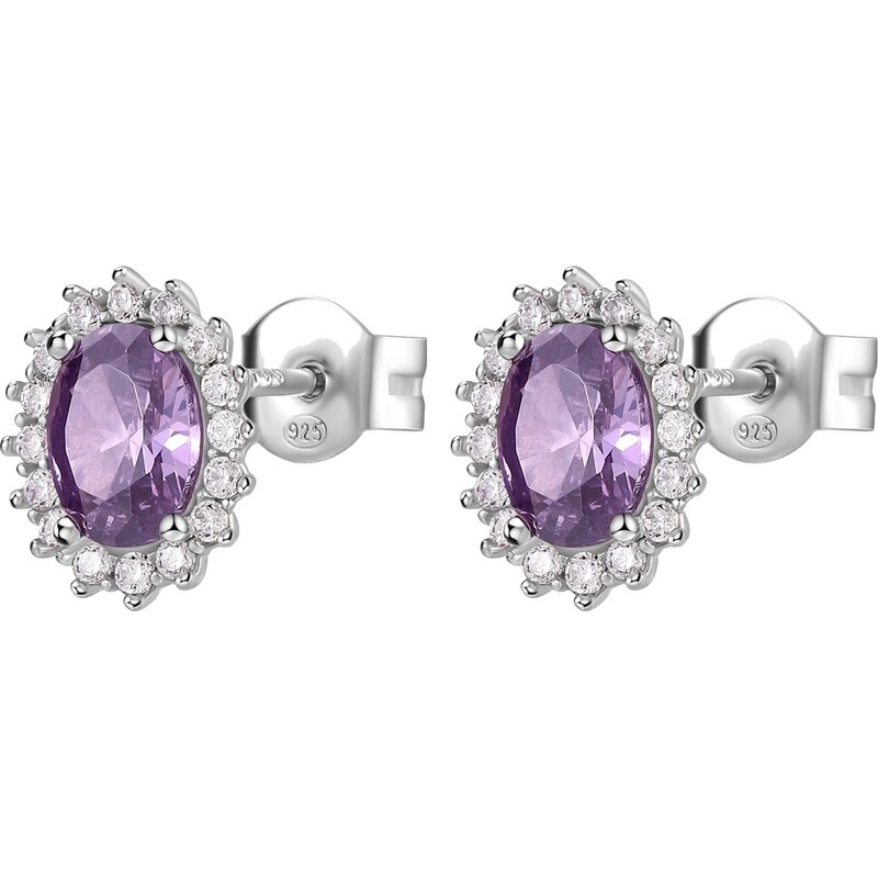 Brosway Elegantné strieborné náušnice Fancy Magic Purple FMP22 66581708