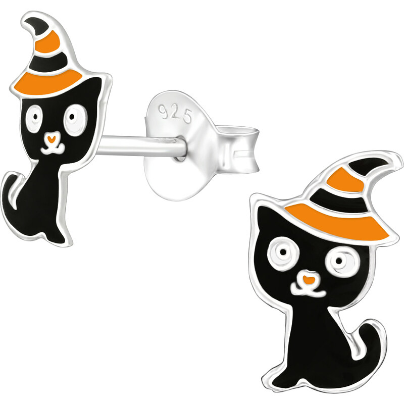MAJYA Strieborné náušnice KITTY WITCH 10717 64581338