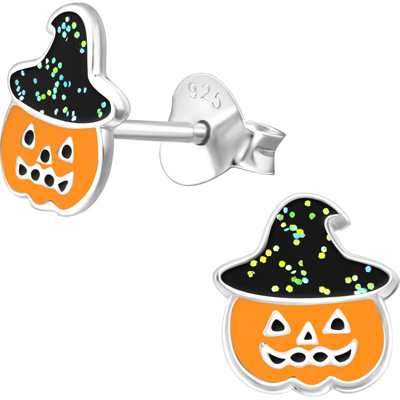 MAJYA Strieborné náušnice PUMPKIN in hat 10718 64581339