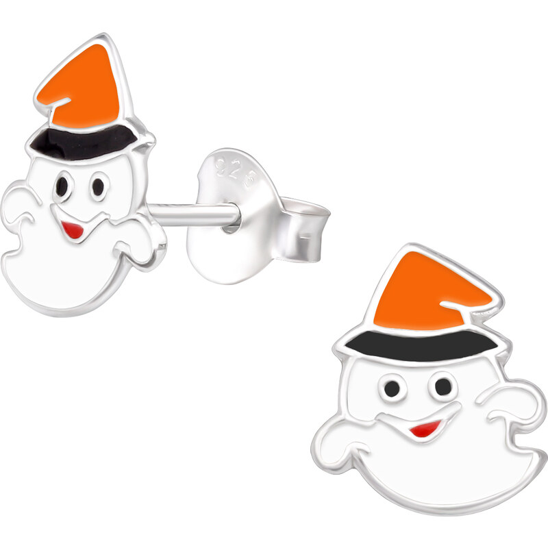 MAJYA Strieborné náušnice DUCH s klobúkom 10719 64581340