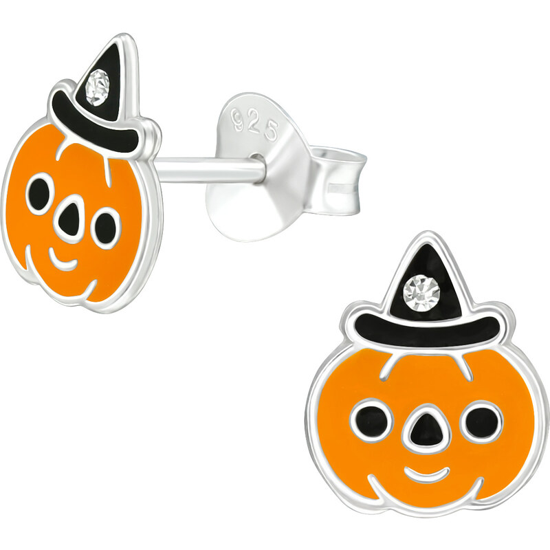 MAJYA Strieborné náušnice HAPPY PUMPKIN 10720 64581343
