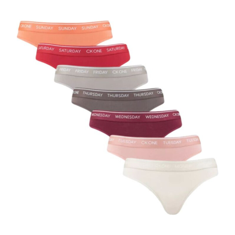 Calvin Klein Tanga 7Pk W 000QF5937E Dámske 49782890