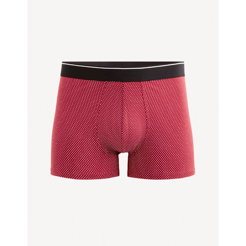 Boxerky pre mužov Celio - červená, čierna, biela 50503873