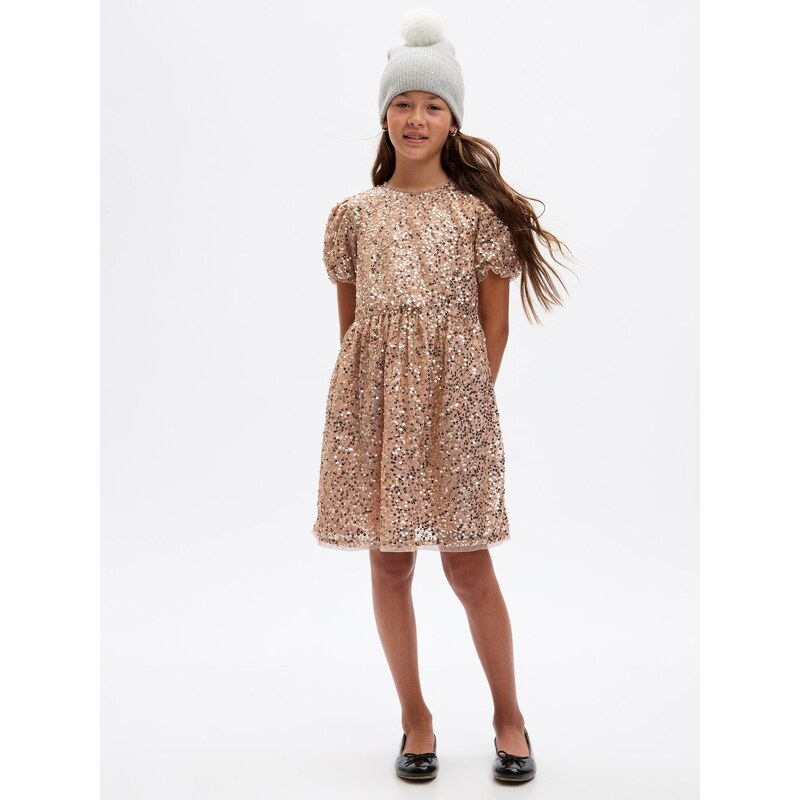 GAP Dievčenské šaty s flitry 825318-00 66267443