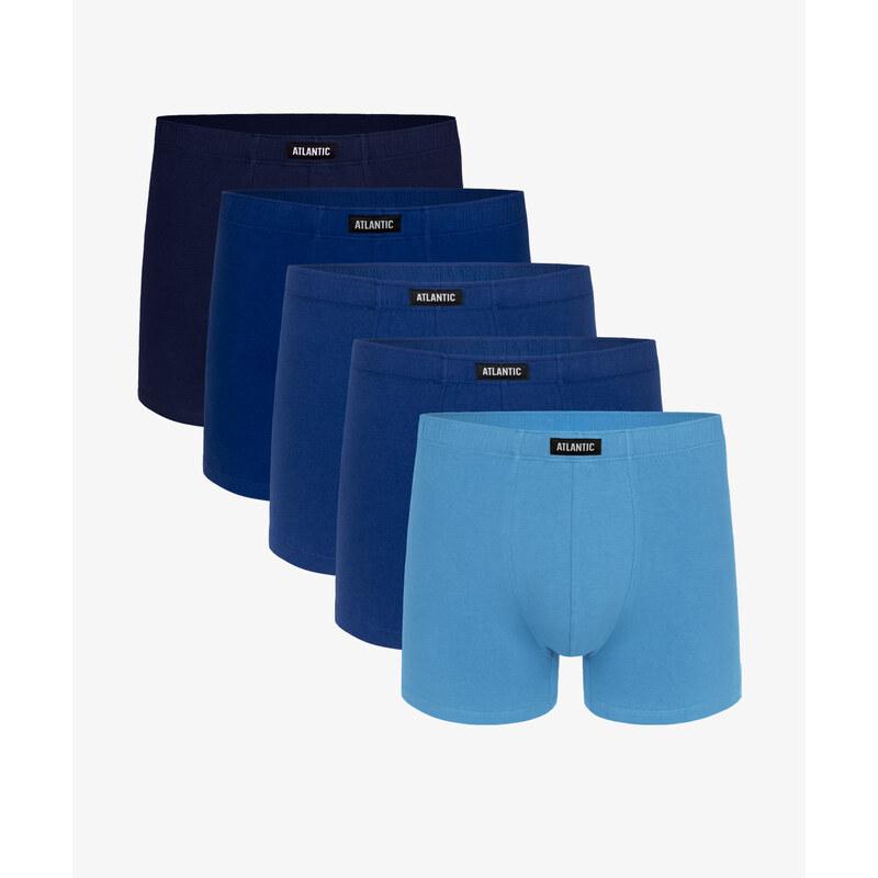Mens boxer shorts ATLANTIC 5Pack - shades of blue 50543873