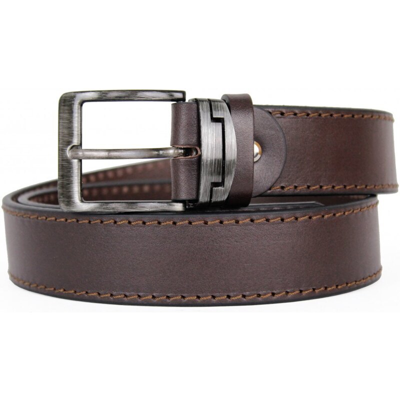 Scorteus Pánsky kožený opasok Scorteus SC-GR-15 tm. hnedý 47271762