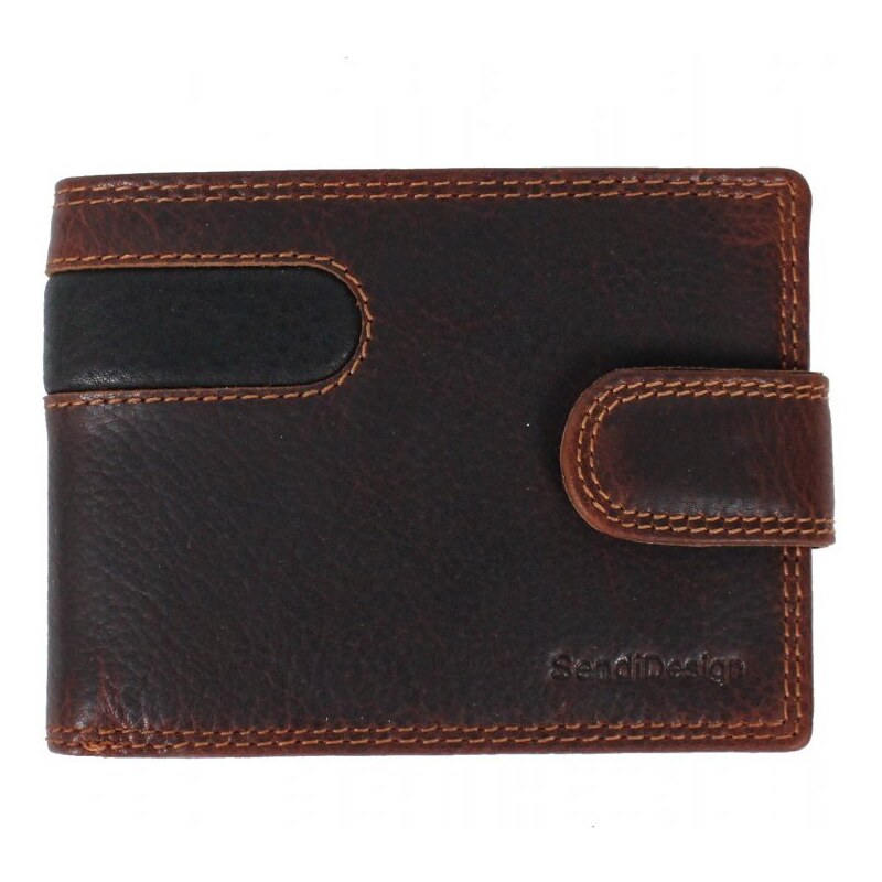 Sendi Design Pánska kožená peňaženka D-B201 RFID hnedá 47271767